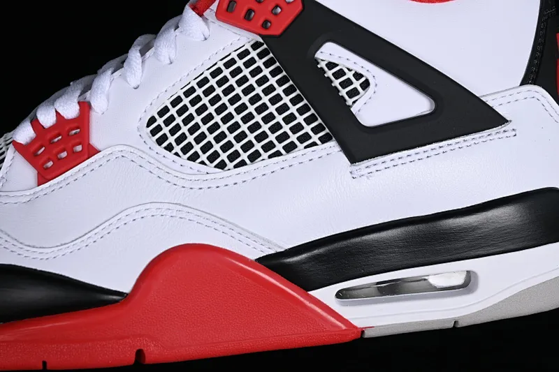 All categories Air Jordan Jordan series basketball shoes Air Jordan 4 LJR version Air Jordan 4 Retro "Fire Red" AJ4 Joe 4 white red flame red basketball shoes DC7770-160
